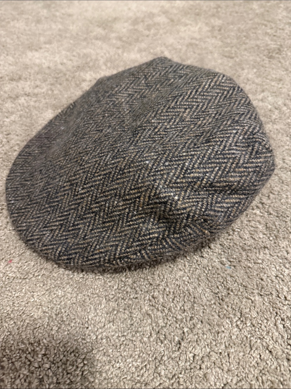 Men’s Gray Herringbone Avoca Cap